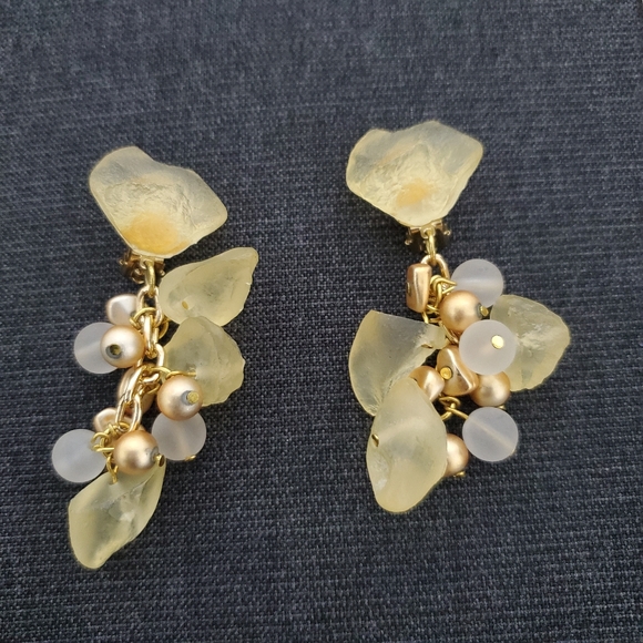 Vintage rock sugar statement earrings clip on - Picture 3 of 5